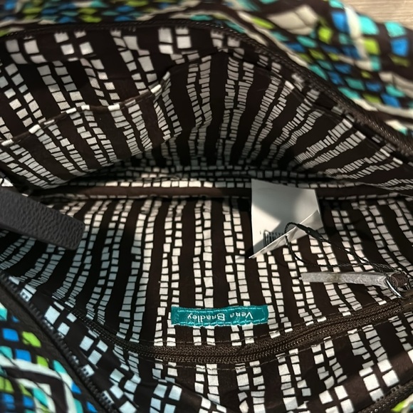 NWT Vera Bradley Hadley Crossbody in Rainforest Purse Blue Green - Picture 4 of 6